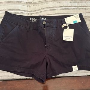 Black chino shorts NWT